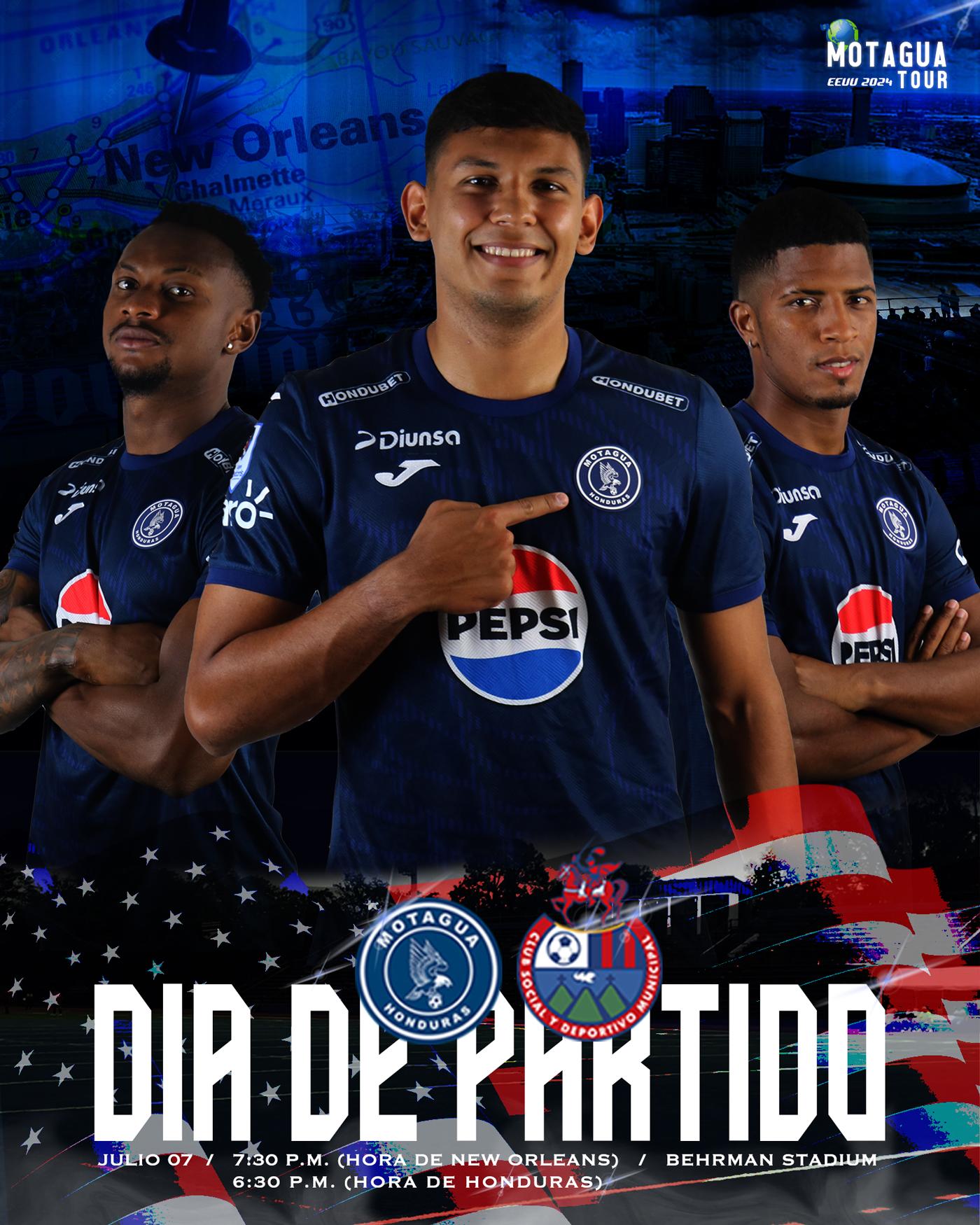 Motagua y Municipal se miden este domingo en New Orleans, Estados Unidos.