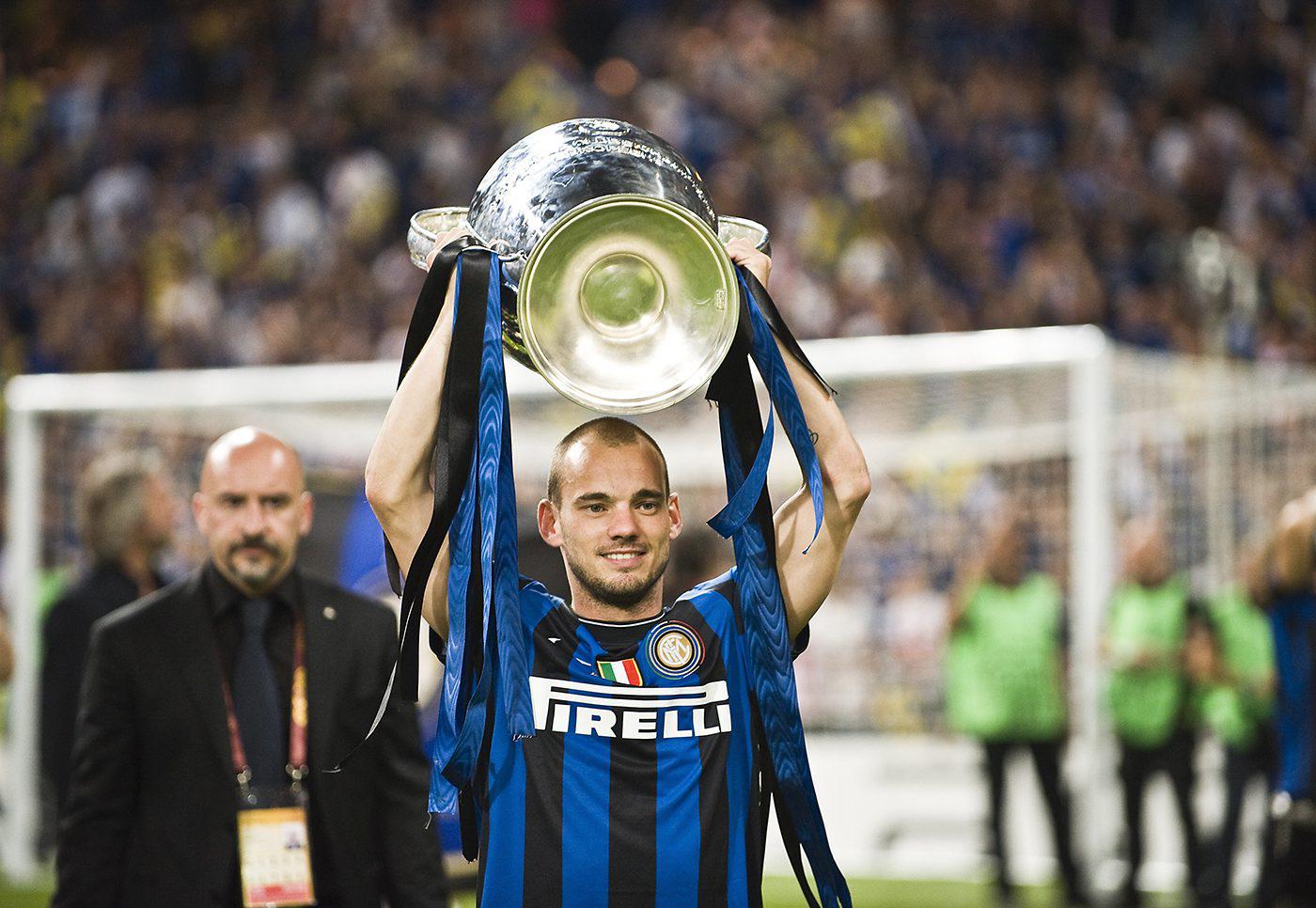Sneijder levantó una Champions Legue jugando para el Inter de Milán.
