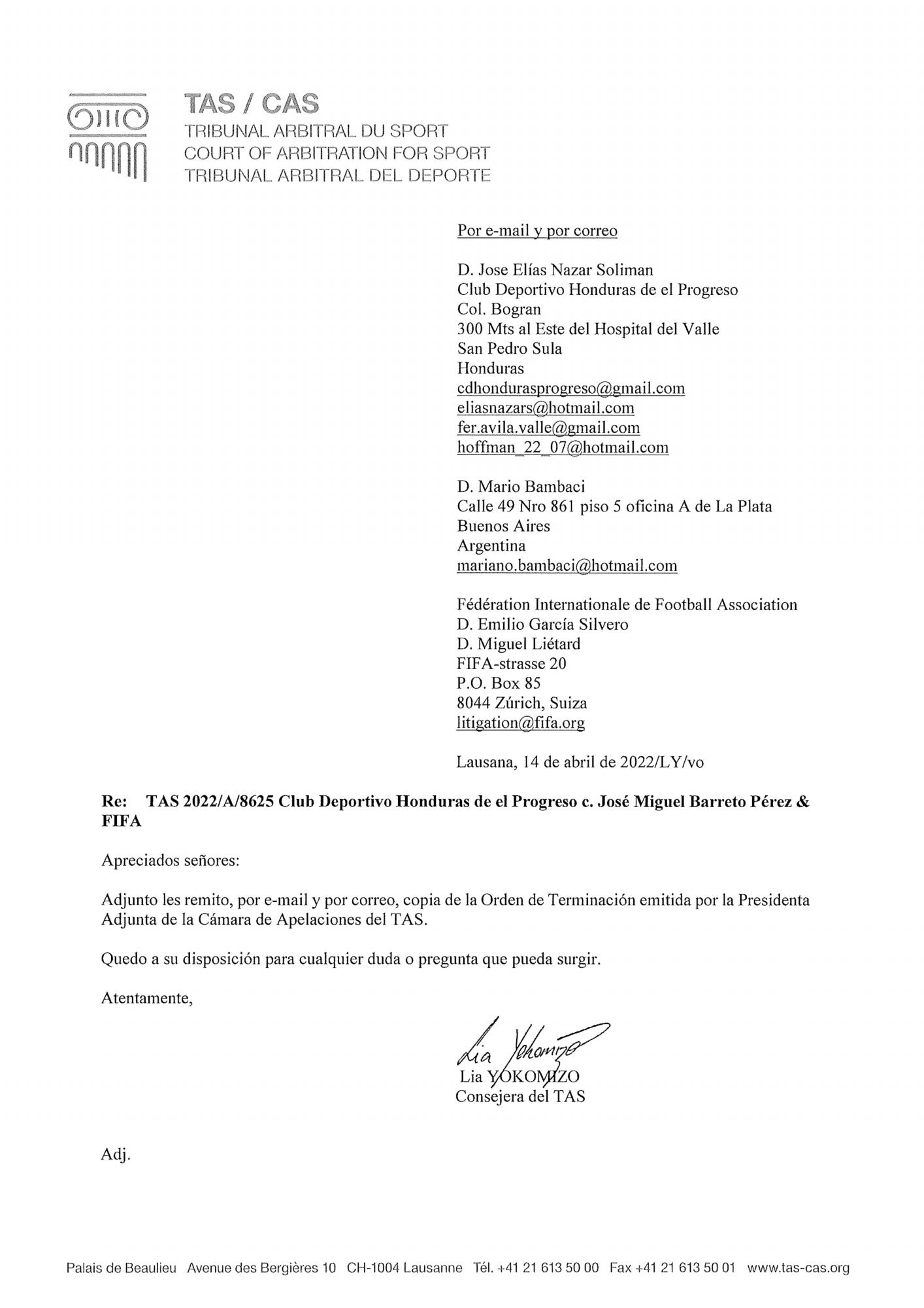 Más problemas legales para Honduras Progreso: FIFA vuelve a fallar en su contra por deuda con el uruguayo José Barreto