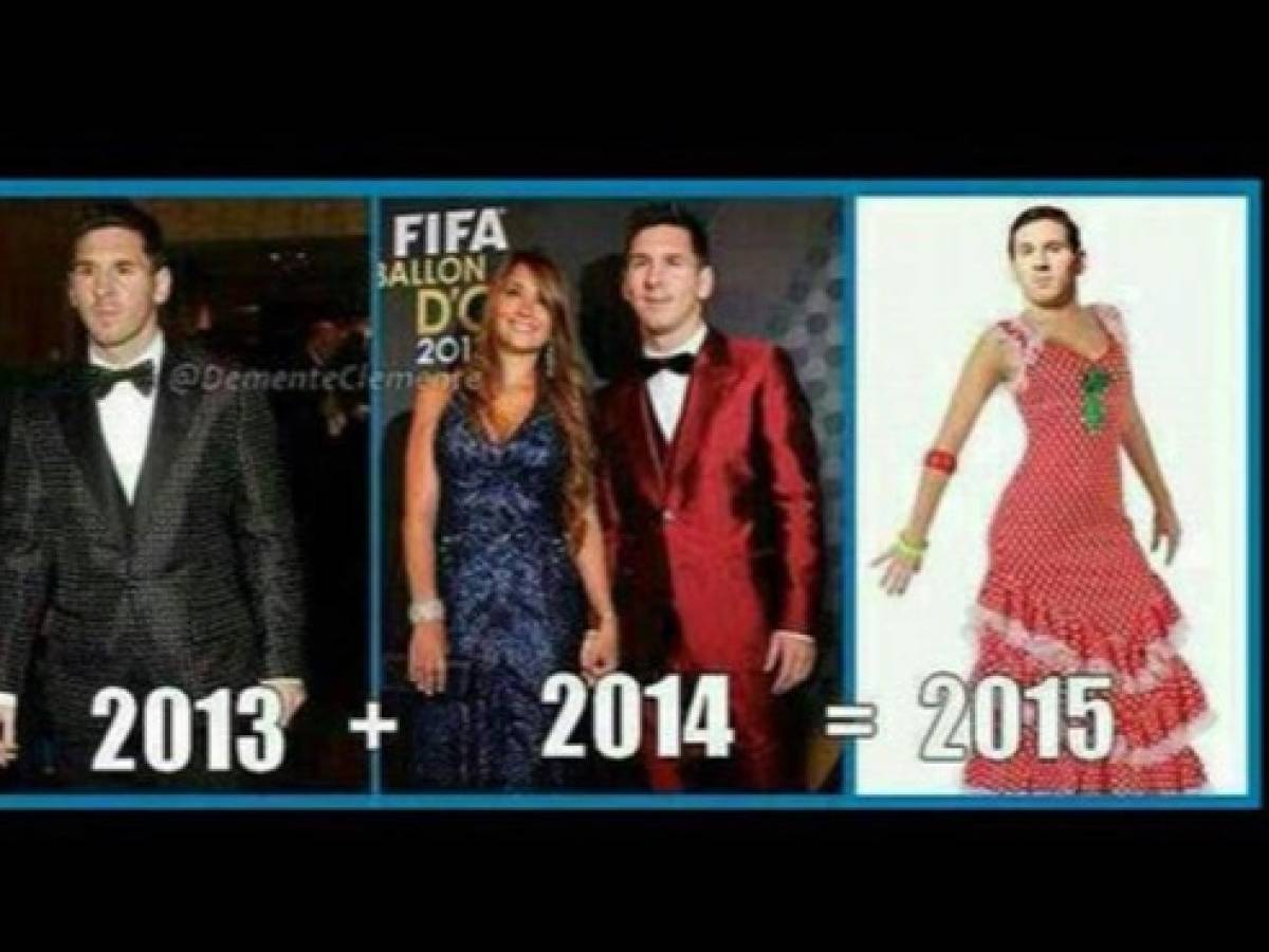 Balón de Oro: Con 'memes' se burlan del traje rojo de Messi