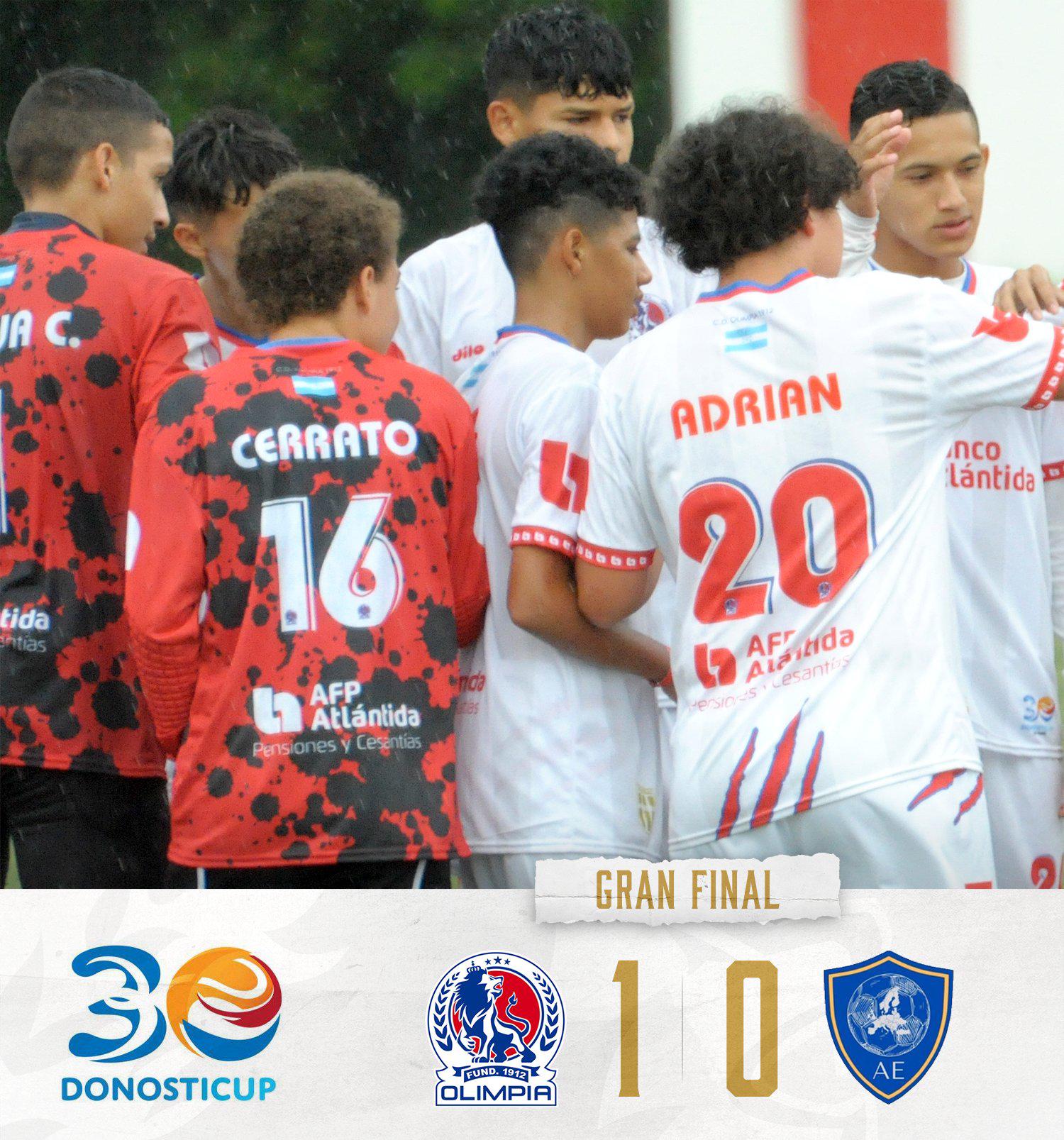Resultado de la Gran Final entre Olimpia y Atlético Europa.