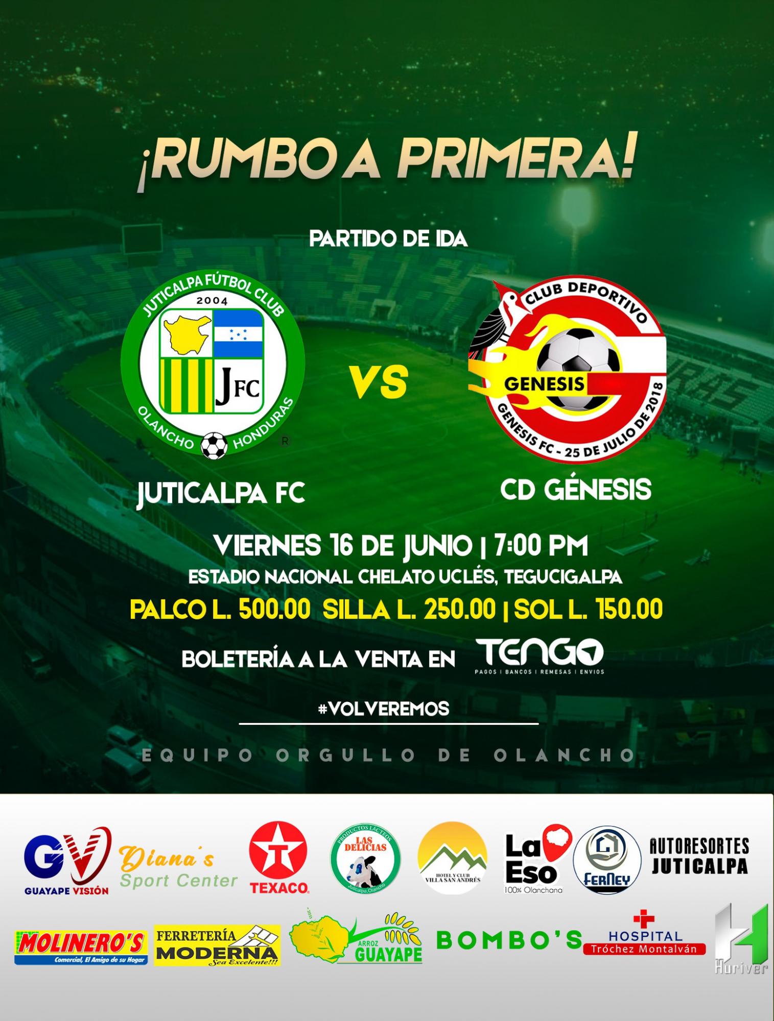 Los precios para la finalísima de ida en la Liga de Ascenso de Honduras.