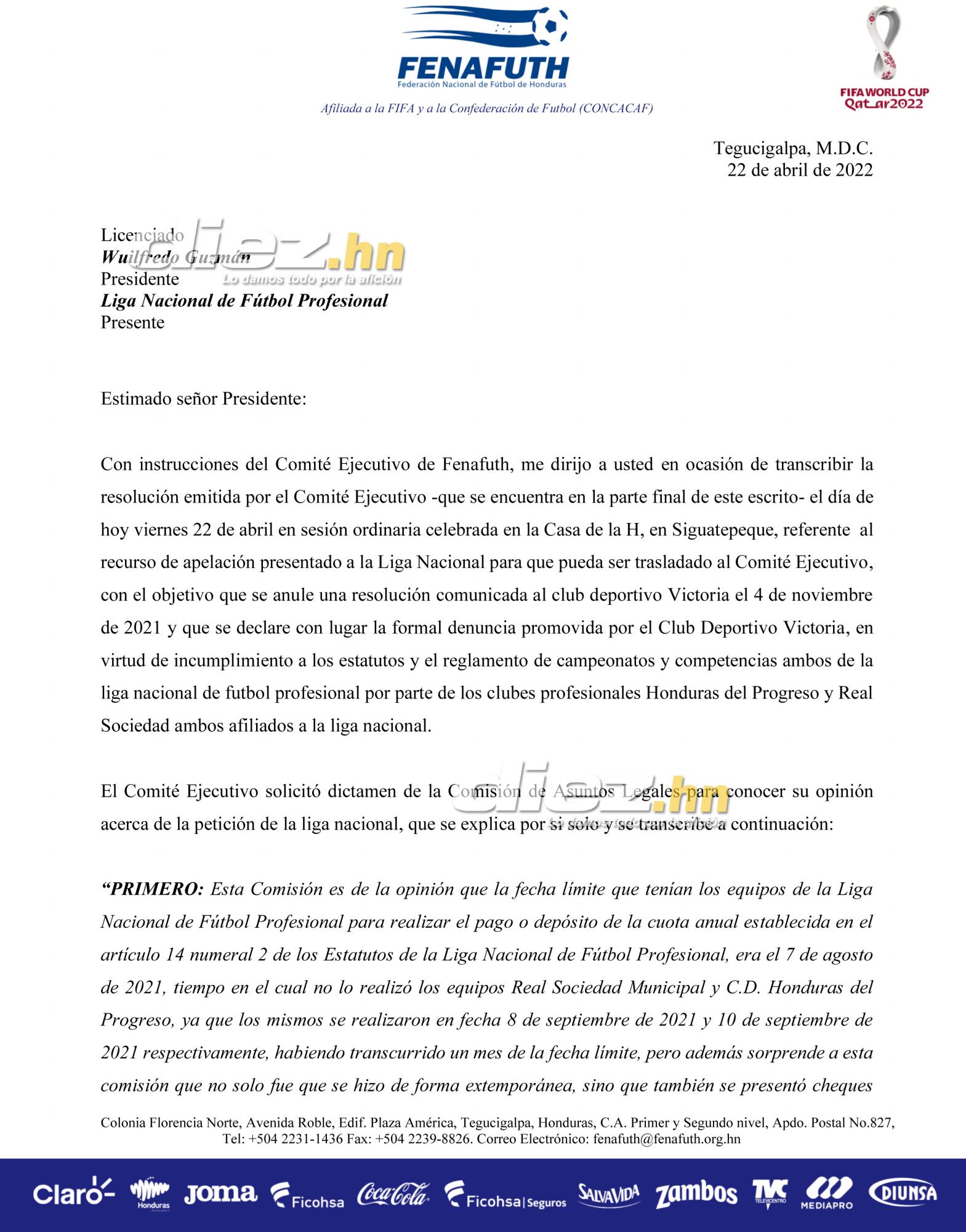 La cronología del escándalo: ¿Cómo inició y fue creciendo la denuncia de Victoria en contra de Real Sociedad, Honduras Progreso y el secretario Galindo?