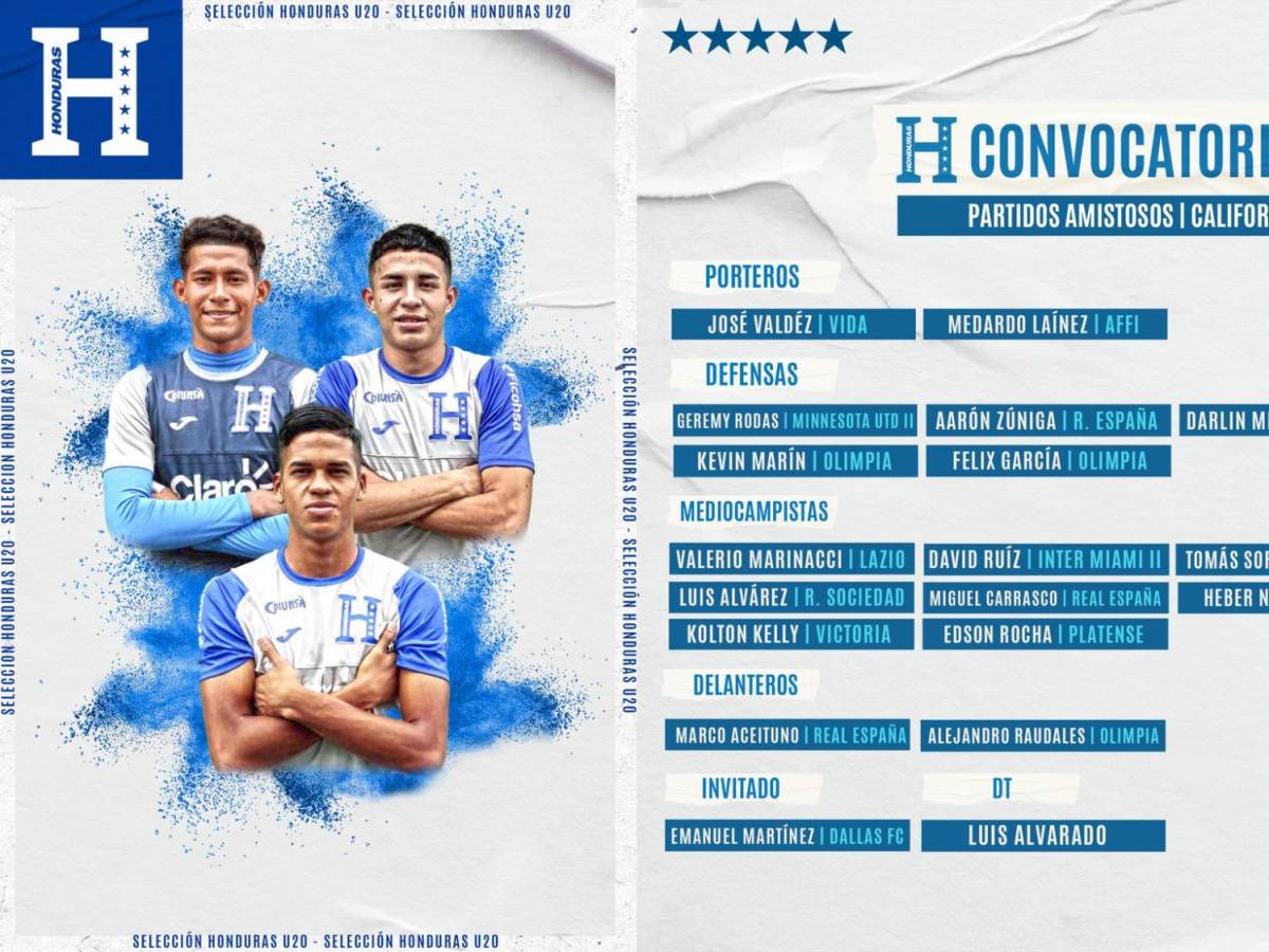 Selección Sub-20 de Honduras se instala en California y recibe visita especial previo a su primer amistoso en Estados Unidos