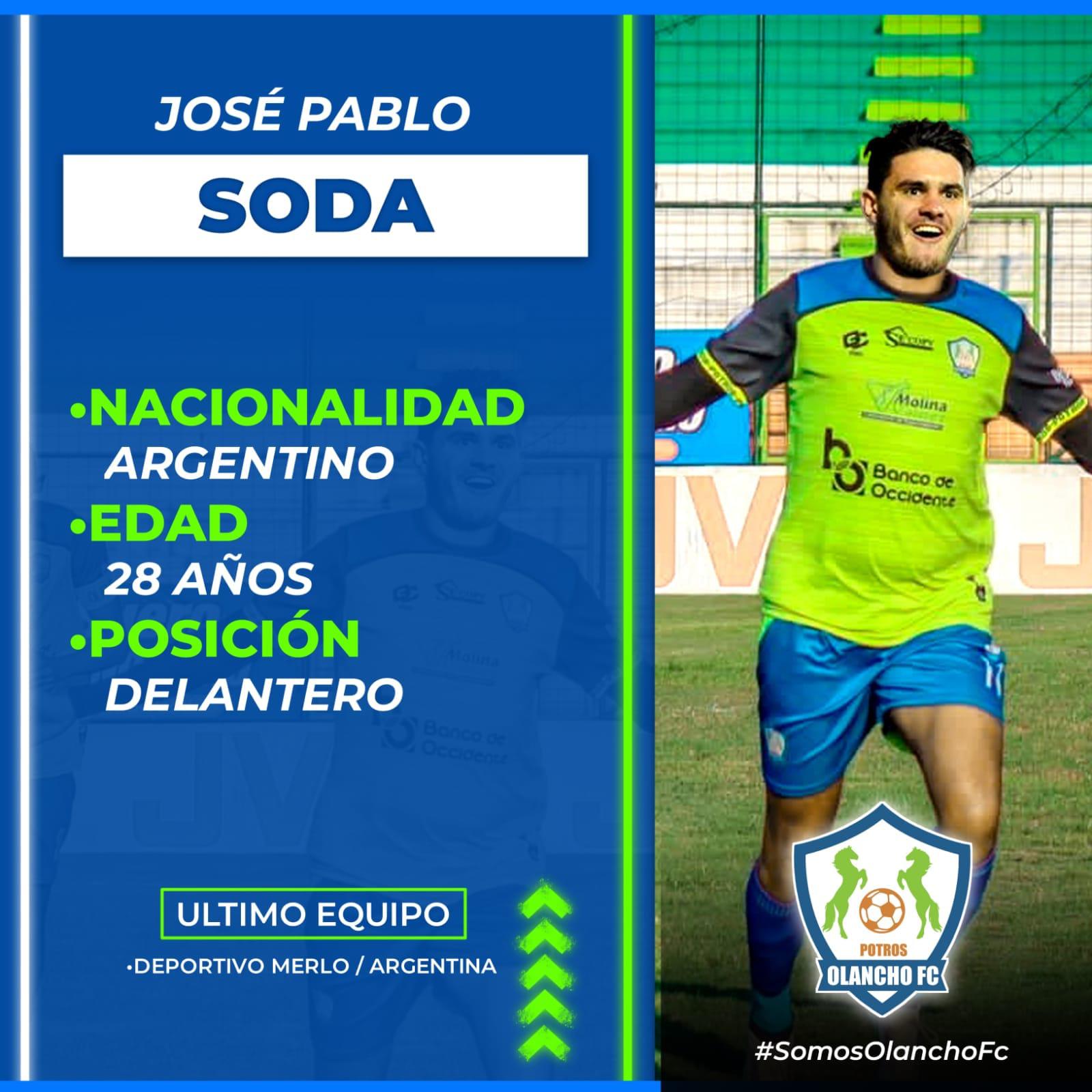 Este es el nuevo fichaje de los Potros de Olancho, su nombre es José Pablo Soda.