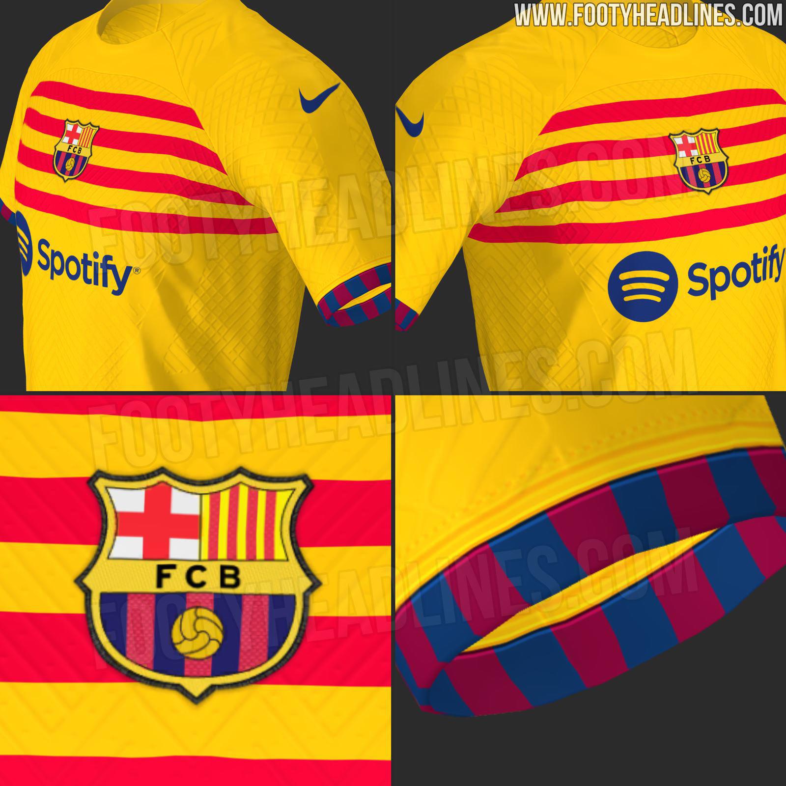 Atractivo el nuevo diseño de la camisa del FC Barcelona. Esta sería la cuarta equipación del club.