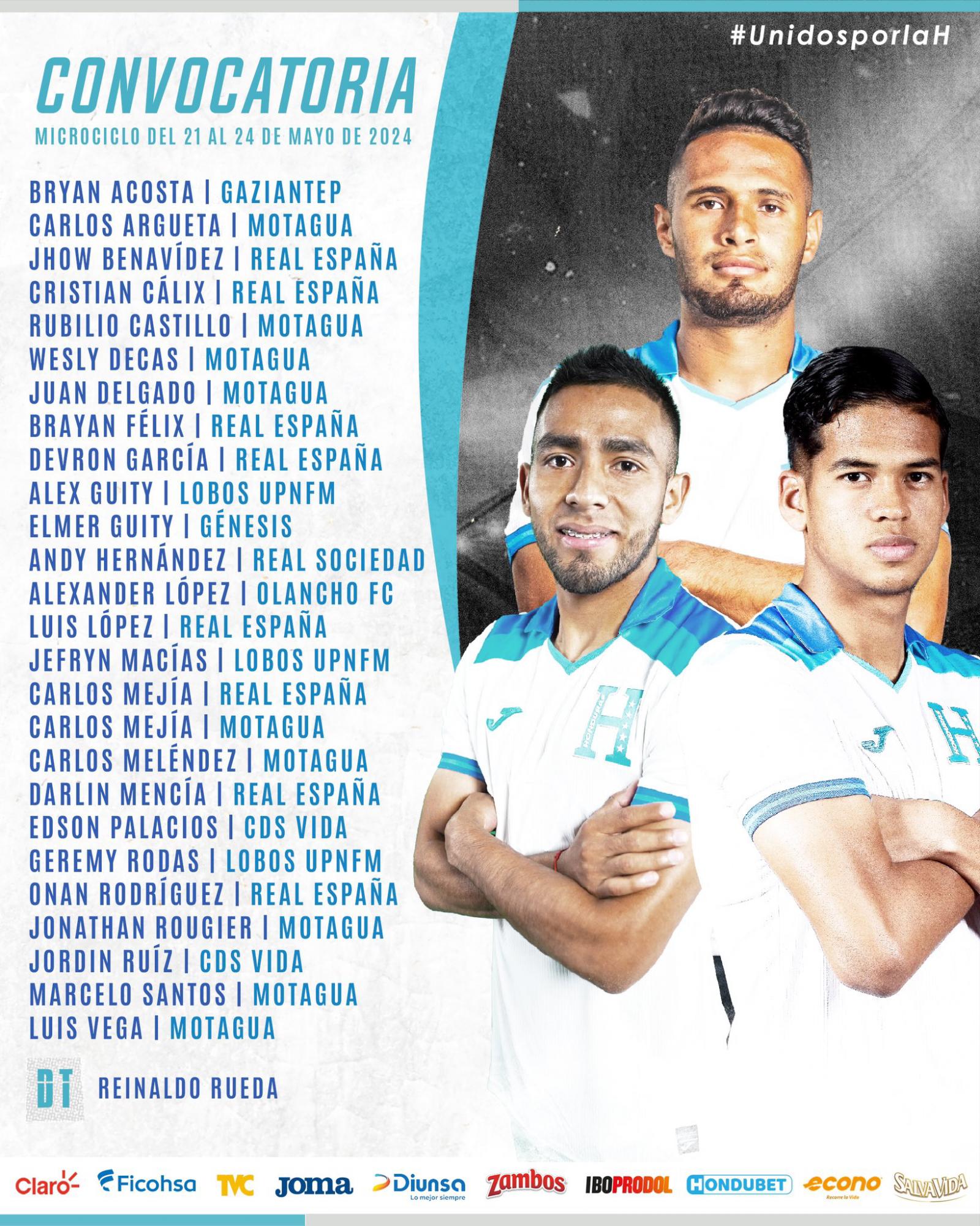 ¡Con una variante! Reinaldo Rueda anuncia nueva convocatoria para microciclo de la Selección de Honduras