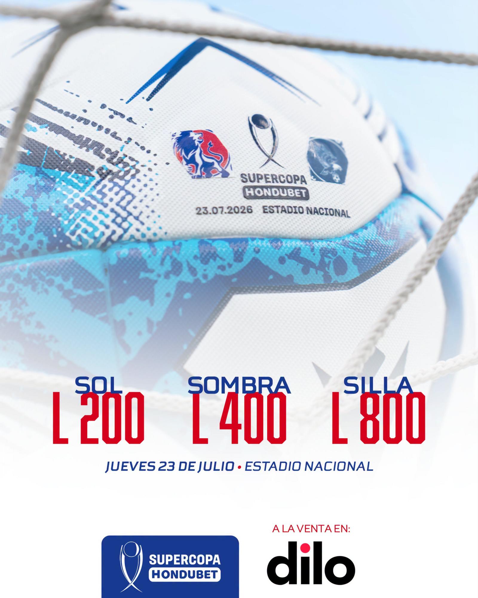 La boletería del partido de la Supercopa lo podés obtener a través de DILO.