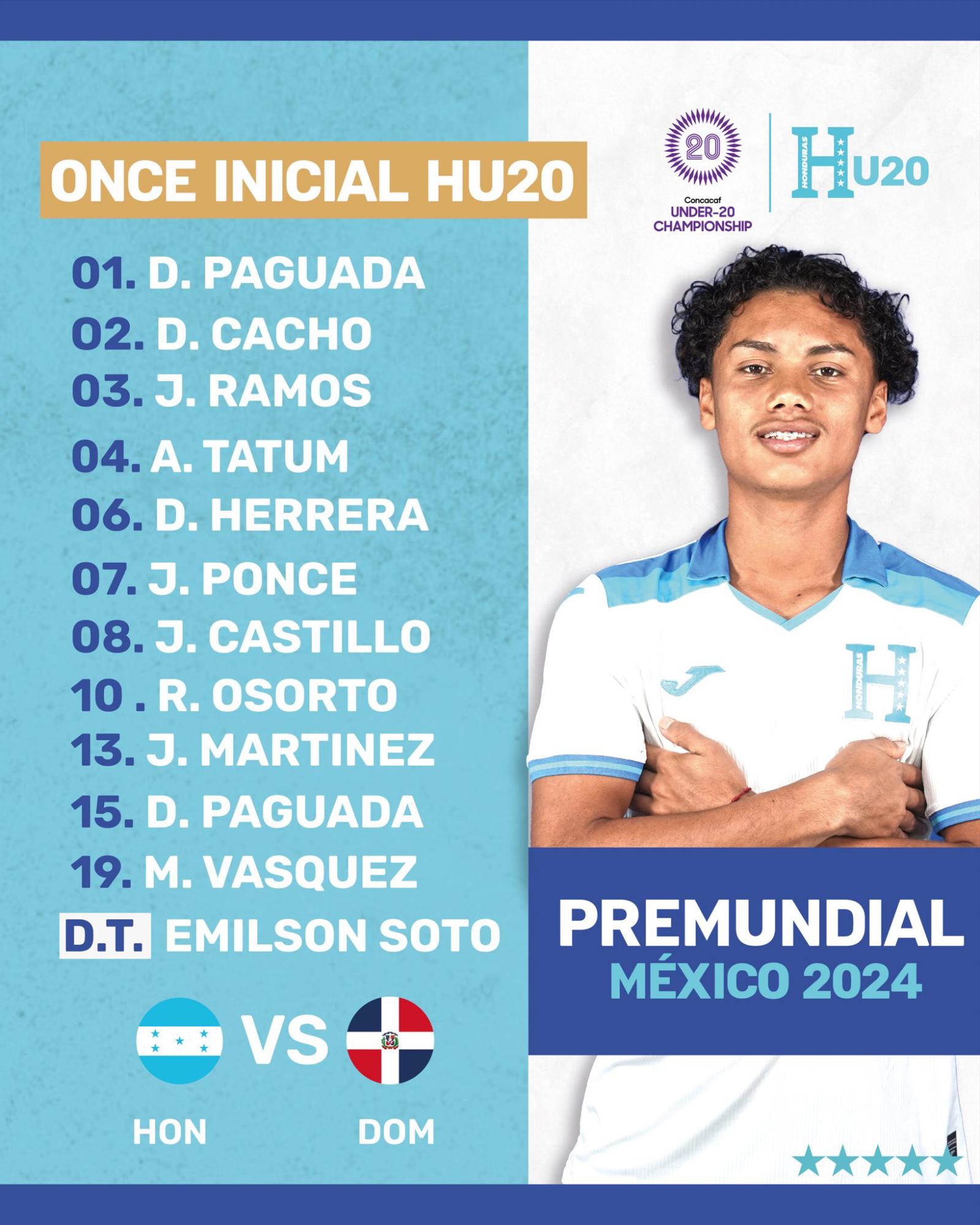 Así sale Honduras para enfrentar a República Dominicana en Irapuato.