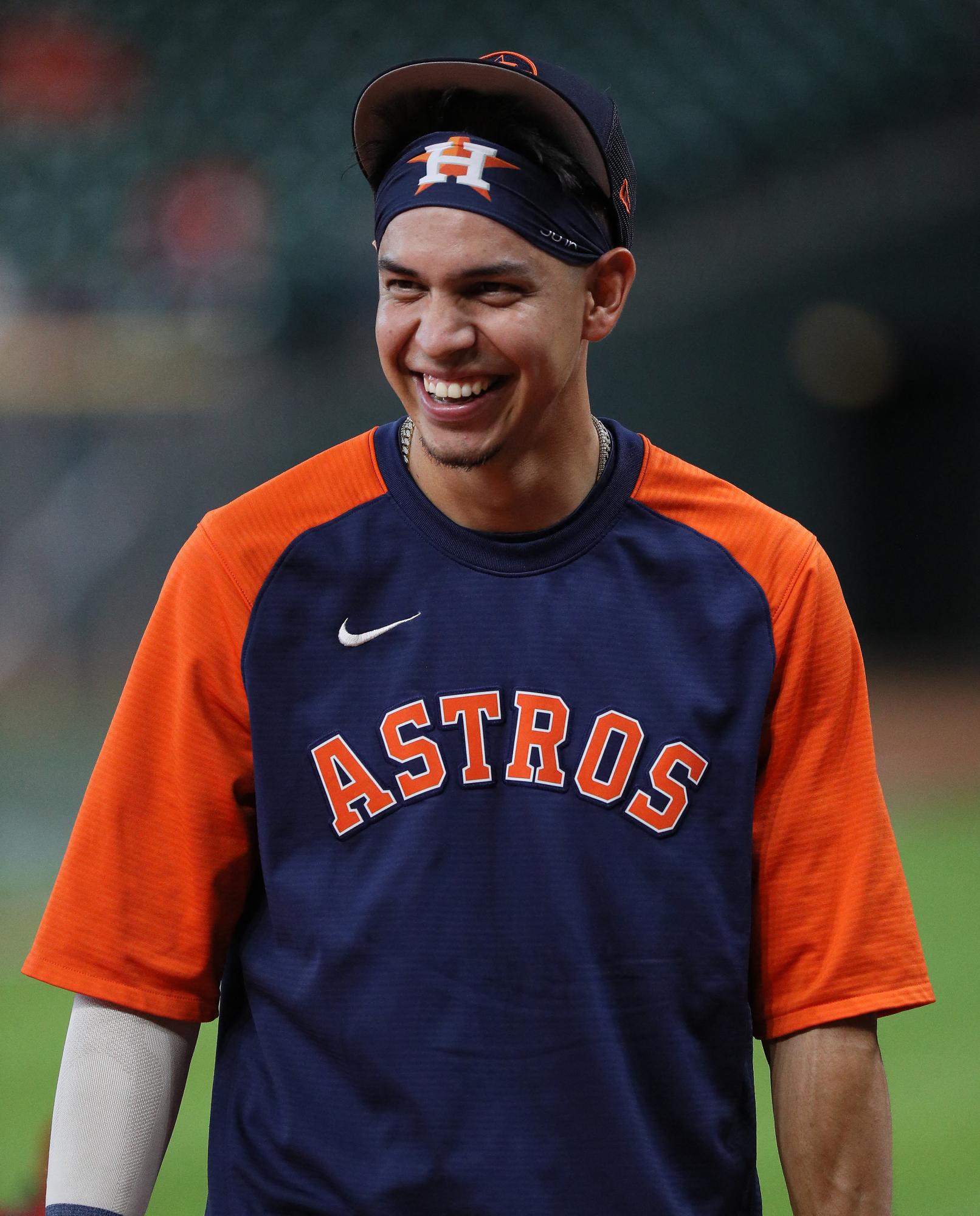 La sonrisa nunca se ha apagado en Dubón desde su arribo a Houston.