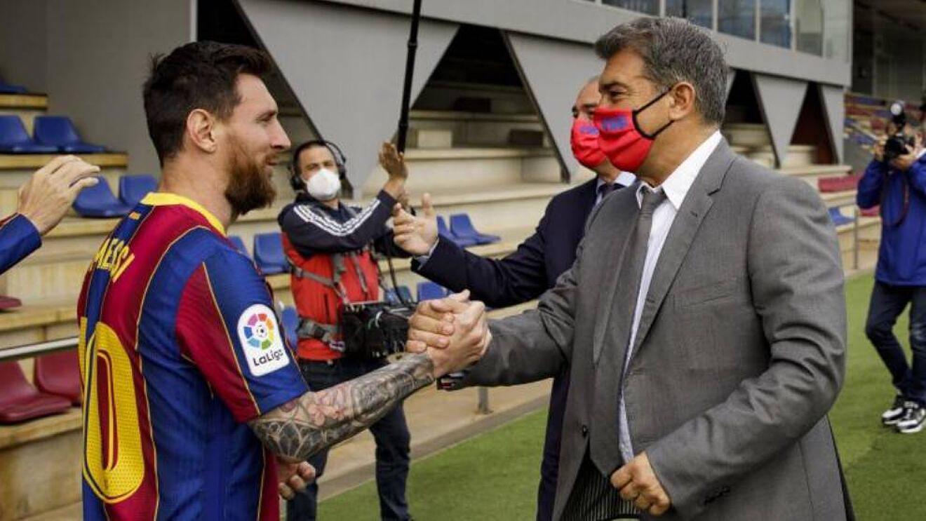 ¿Messi regresa al Barcelona? La frase que soltó Laporta desde Colombia sobre su posible vuelta y habla de la Superliga europea