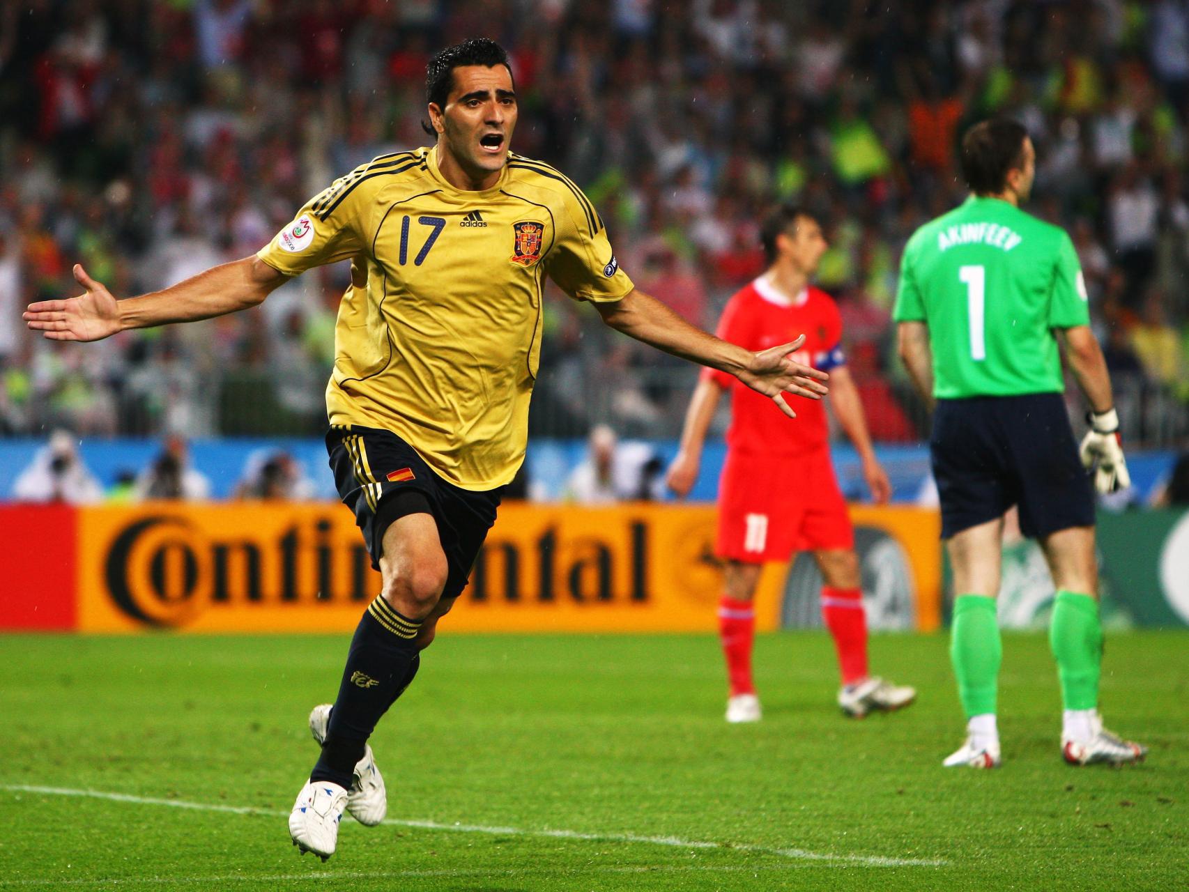 Dani Güiza formó parte del plantel de España que ganó la Eurocopa en 2008.