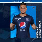 El experimentado defensor, Marcelo Santos seguirá defendiendo los colores del Azul Profundo por dos torneos.