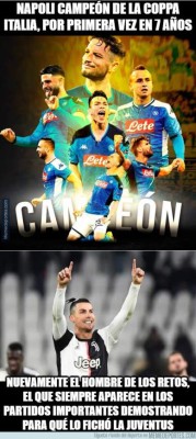 Los memes destrozan a Cristiano Ronaldo y a la Juventus tras perder la final de la Copa Italia