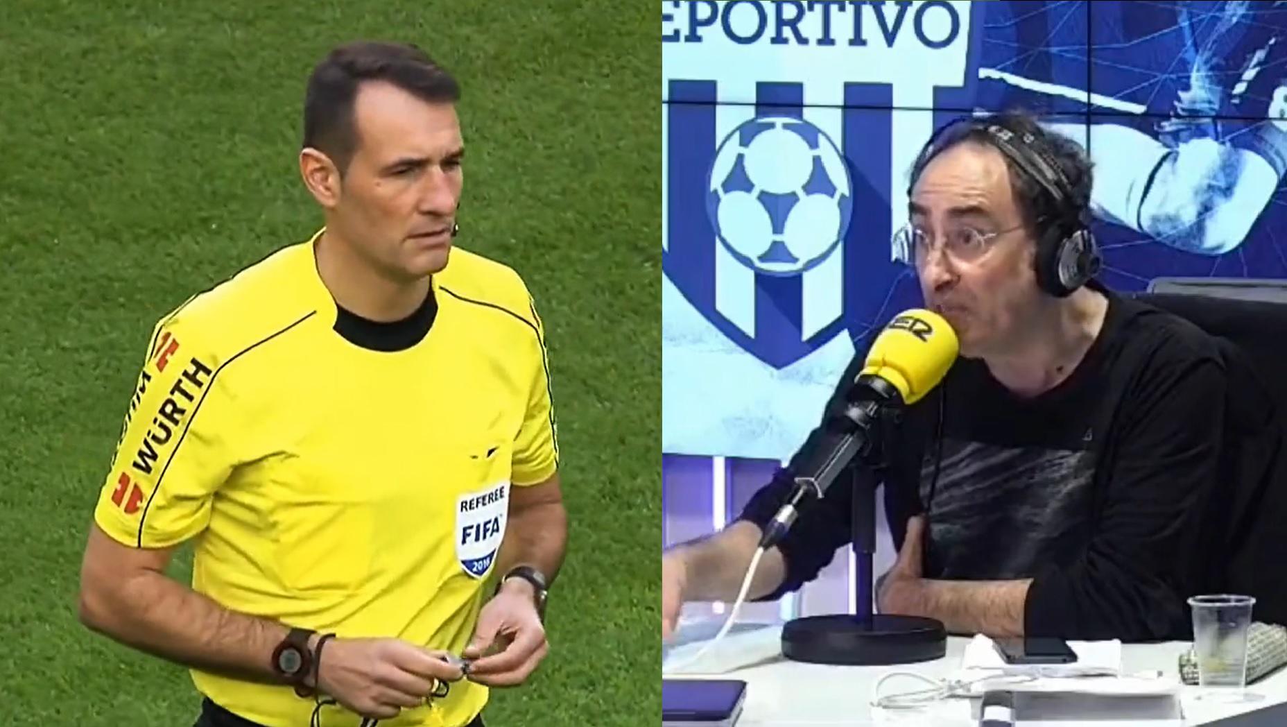 Iturralde González criticó al Real Madrid por hacer un reportaje con todos los errores de Clos Gómez.