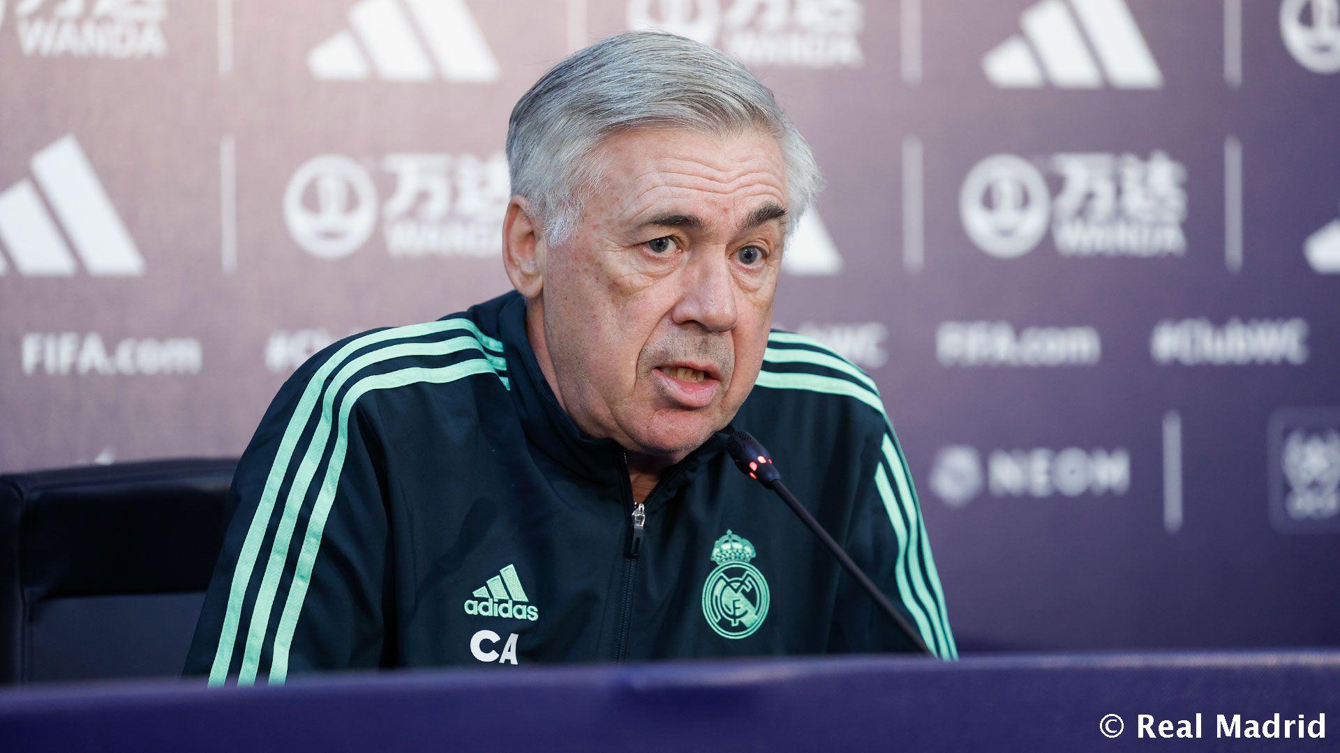 Ancelotti espera que el Real Madrid pueda ganar el Mundial de Clubes para cerrar con éxito la temporada anterior.