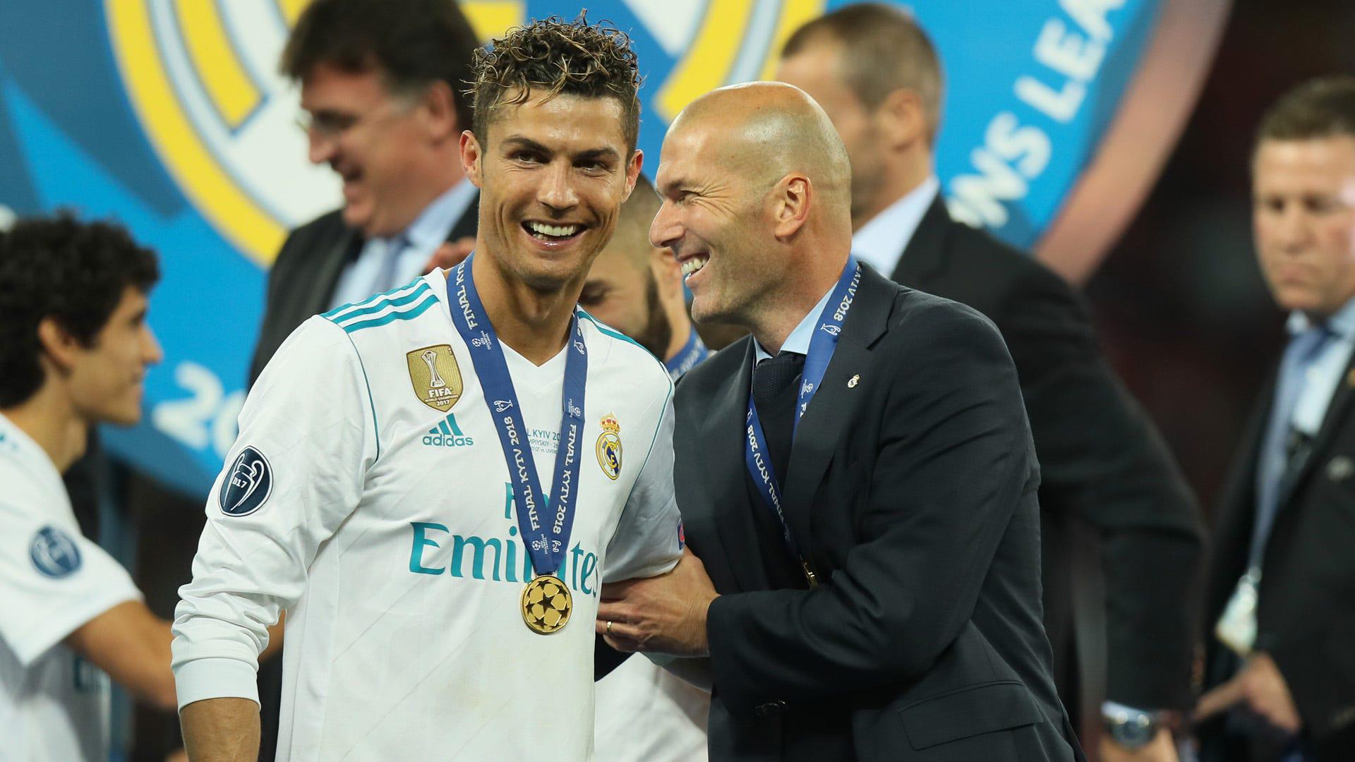 Cristiano Ronaldo y Zidane coincidieron en el Real Madrid y ganaron tres Champions League.