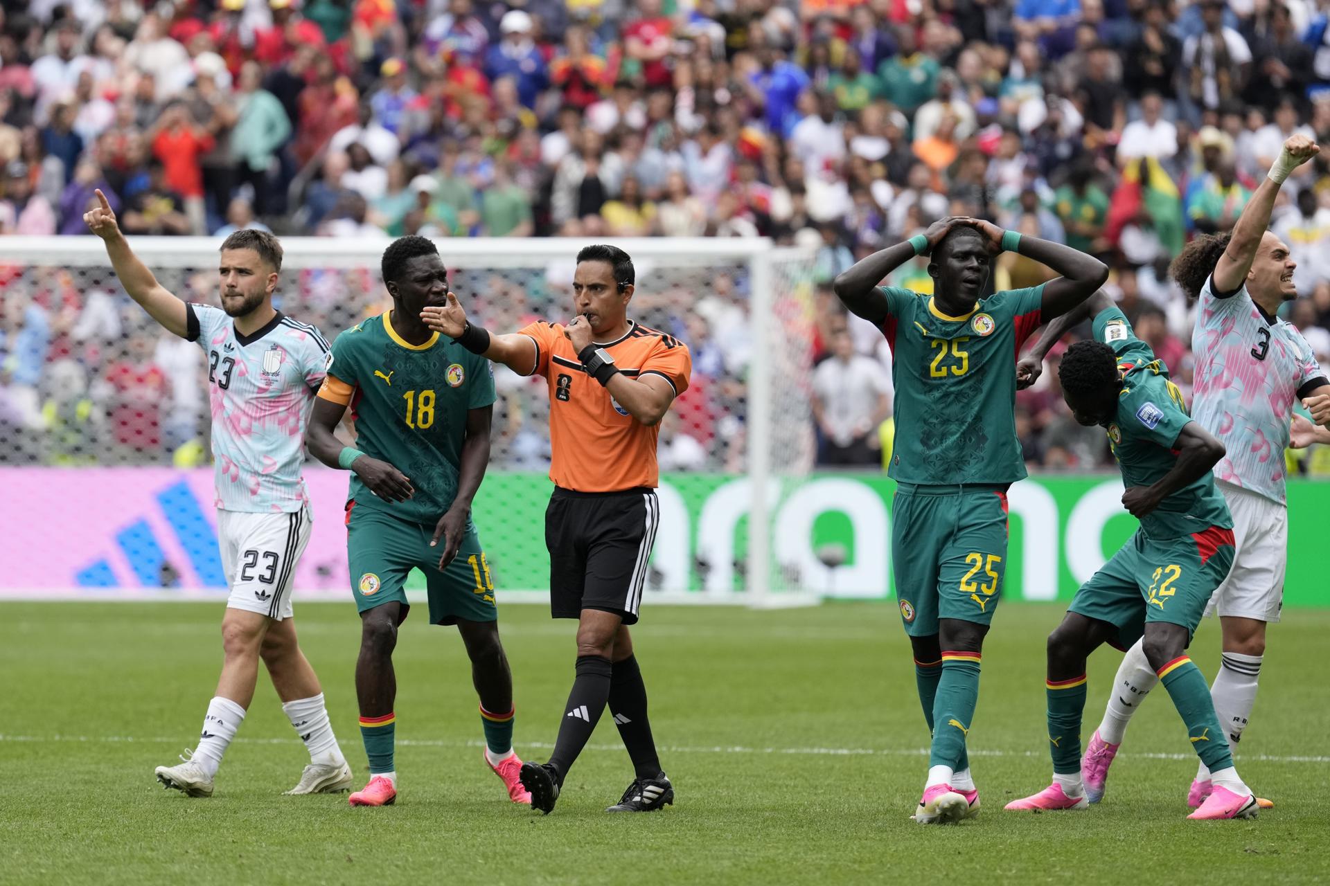 Saíd Martínez dirigió su tercer partido de la Copa del Mundo: dos fueron en fase de grupos y este miércoles en los 16avos de final.
