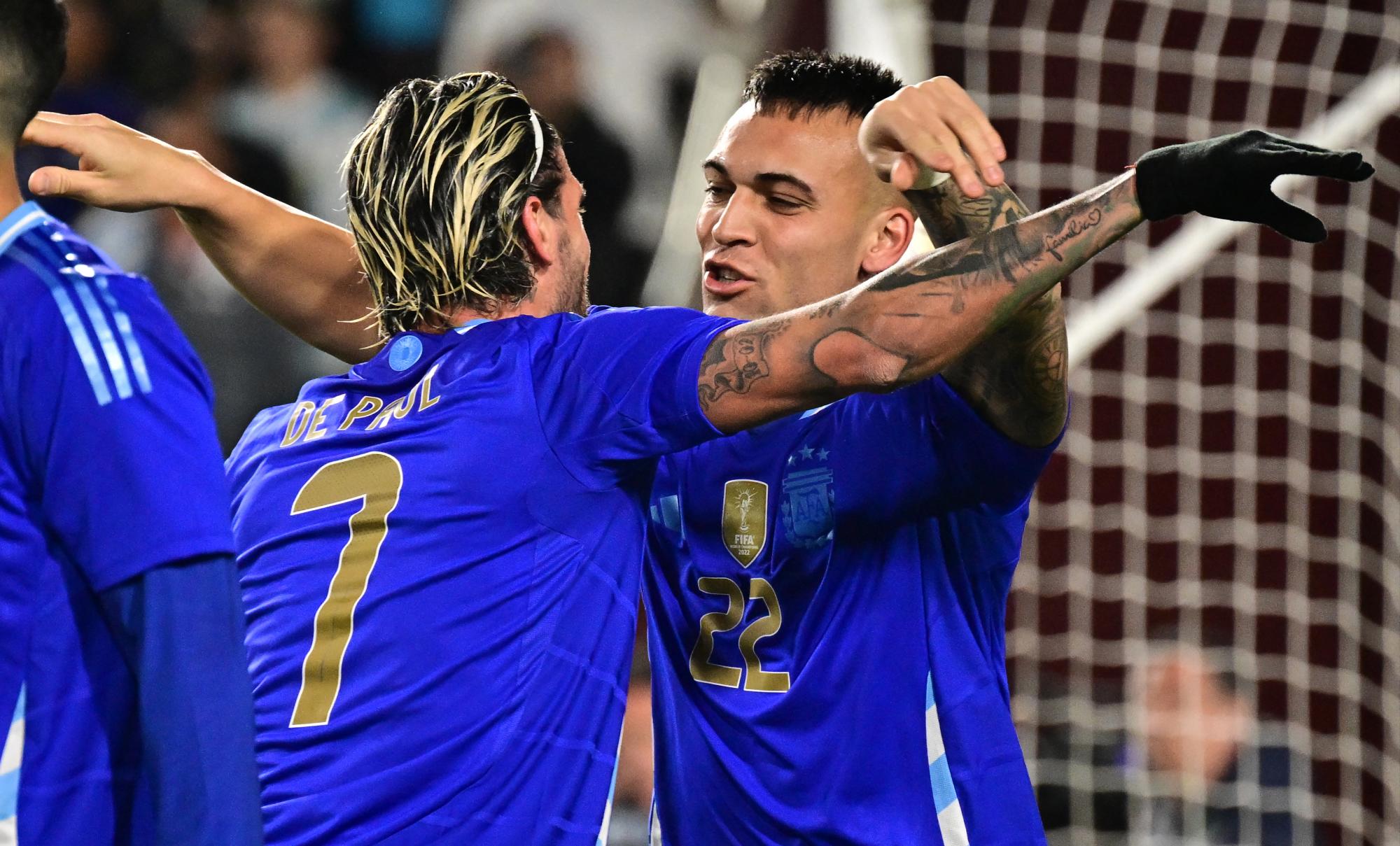 Lautaro Martinez marcó el tercer gol de Argentina que fue lapitario para Costa Rica.