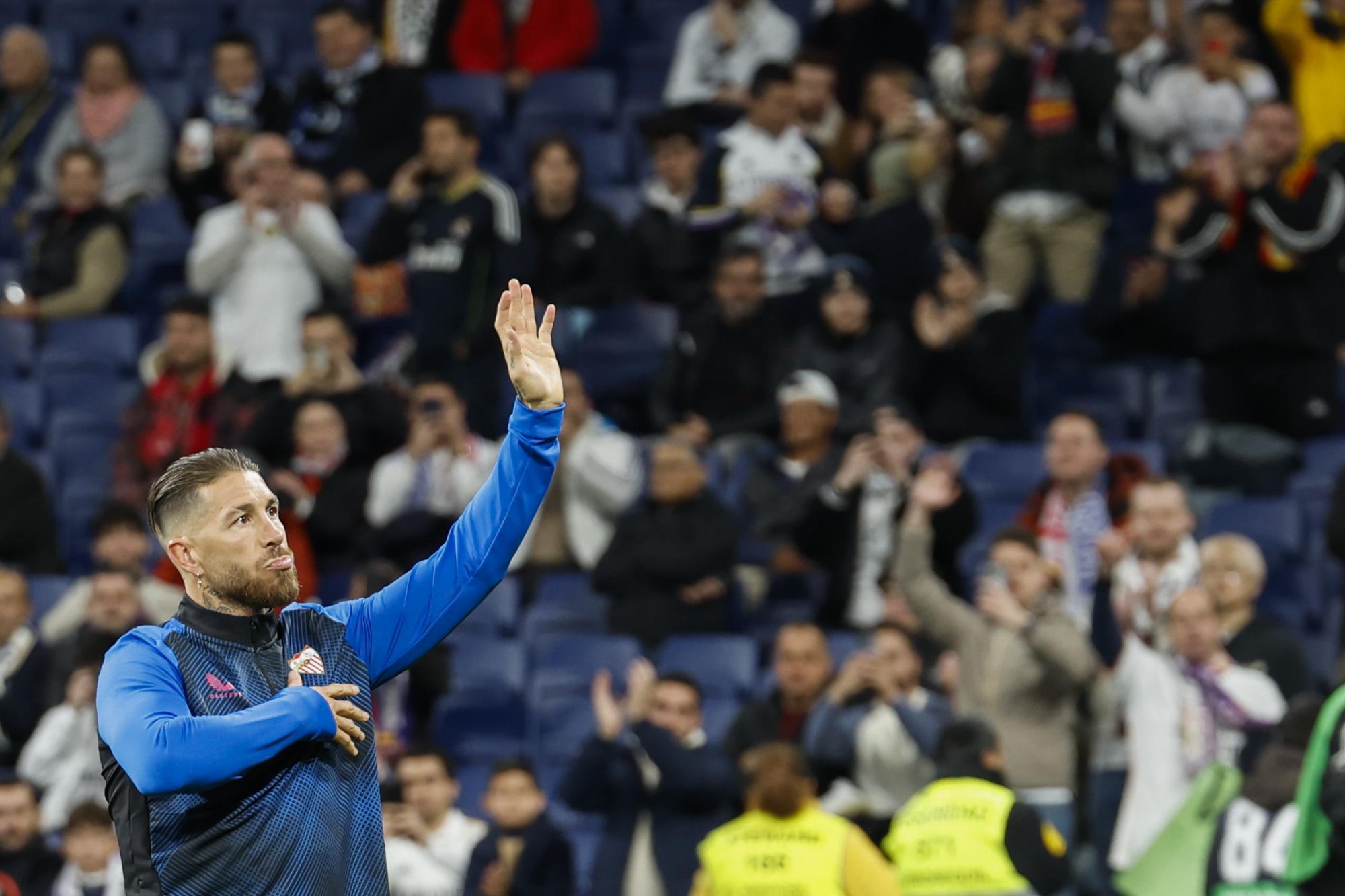 Sergio Ramos fue bien recibido por la afición del Real Madrid en el Bernabéu.