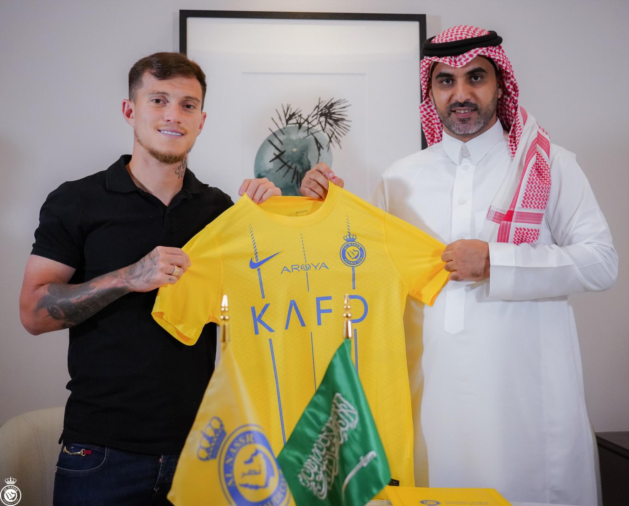 Otaviao fichó con el Al Nassr de Arabia Saudita, donde acompañará a Cristiano Ronaldo.