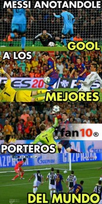 Los terribles memes contra Messi por anotarle por primera vez a Buffon