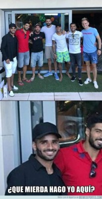 Neymar visita a sus ex compañeros y acribillan en memes al Barcelona