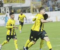 El argentino David Sayago fue el autor del segundo gol del encuentro y su primero en Honduras. Fotos Neptalí Romero.