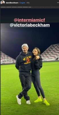 Desde adentro: David Beckham muestra junto a su esposa el nuevo estadio del Inter de Miami