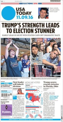 PORTADAS: La agresiva reacción de la prensa internacional tras gane de Donald Trump