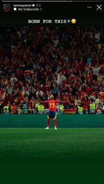 Este fue el posteo de Lamine Yamal previo a la final ante CR7.