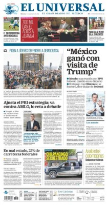 Titulares de portadas en México: '¿Por los suelos, a qué juega?'