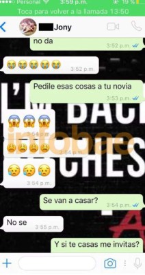 ¡De terror! Los mensajes de Jonathan Fabbro a su ahijada de quien abusó de 2012 a 2016