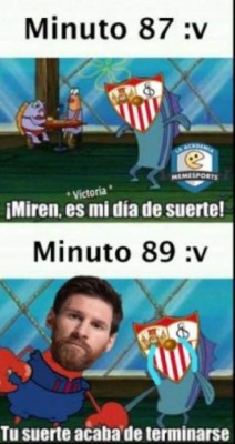 Lionel Messi se adueñó de los memes tras salvar al Barcelona