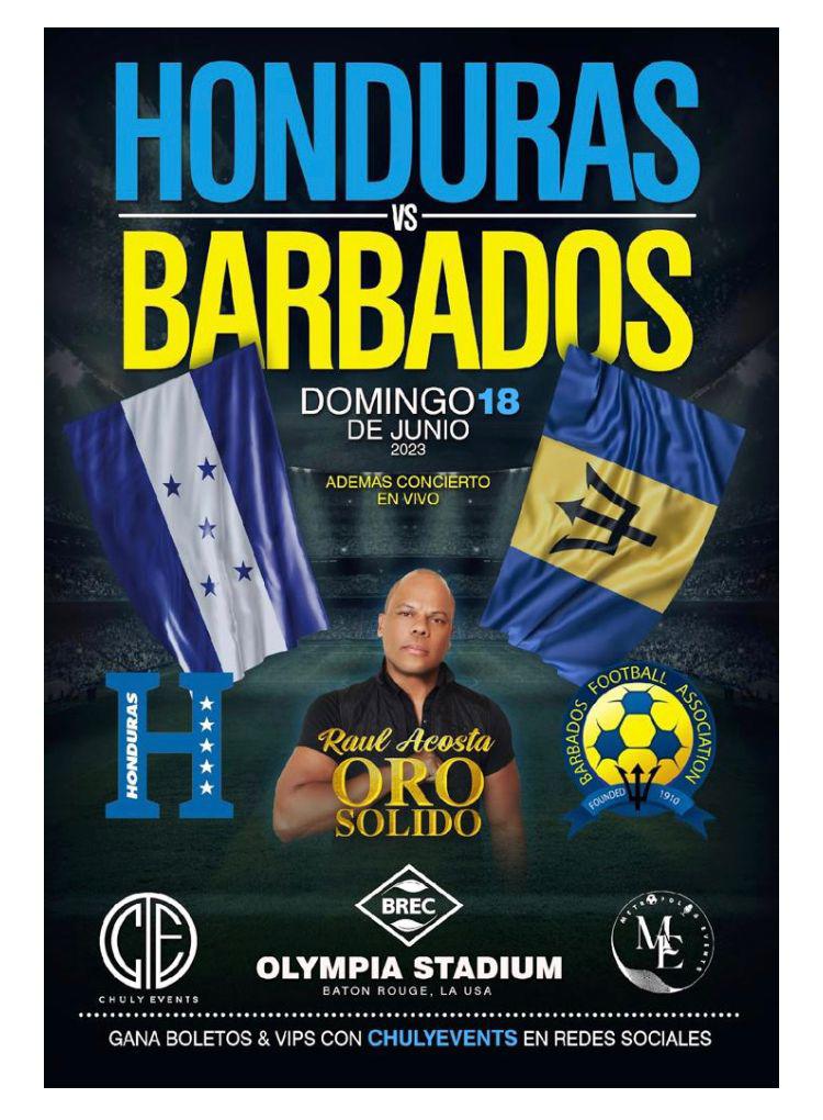 Honduras se enfrentará ante Barbados en Baton Rouge.