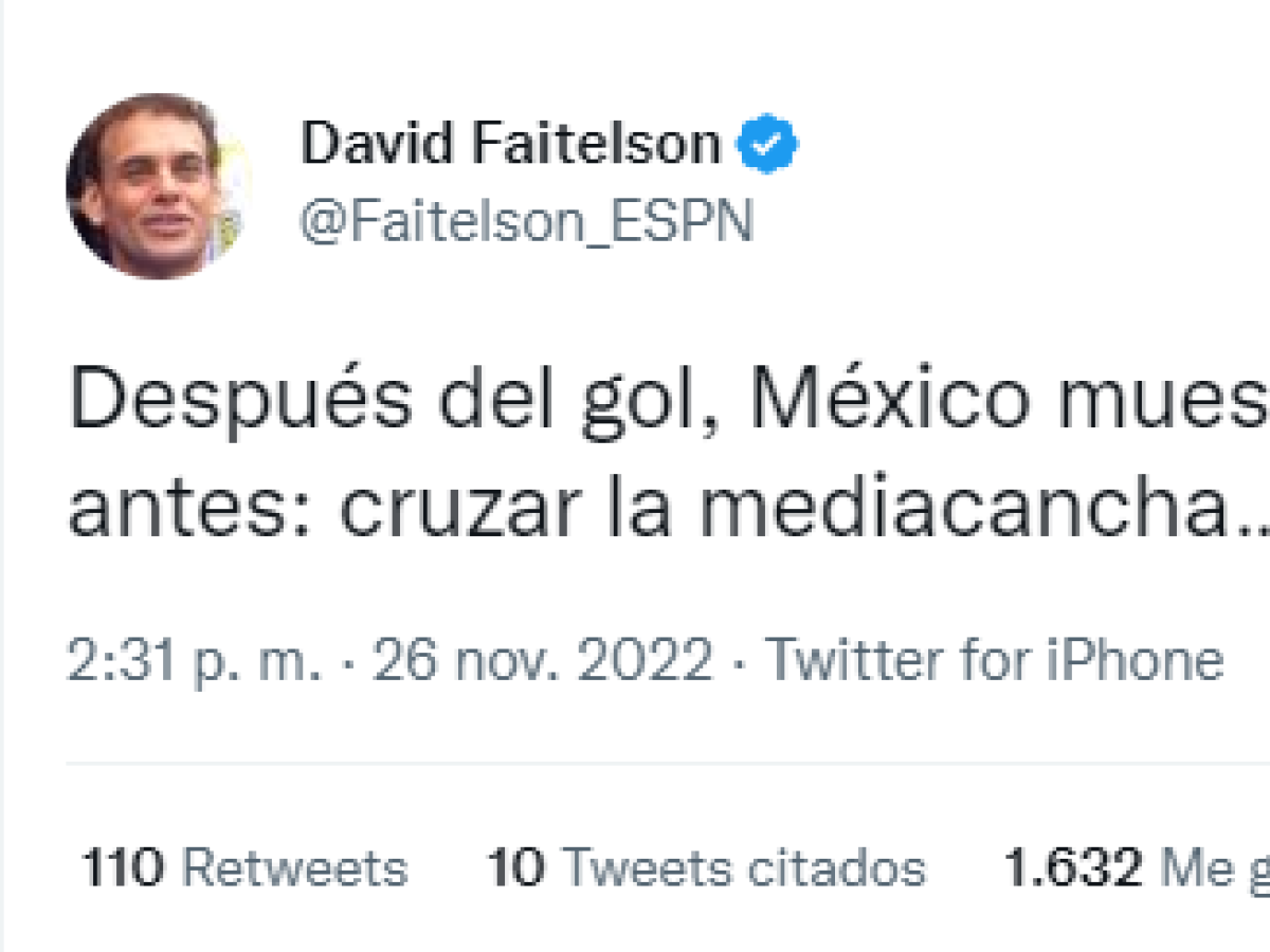 ¡Les dio con todo! Los fulminantes mensajes de David Faitelson por la derrota que sufrió México ante Argentina en el Mundial