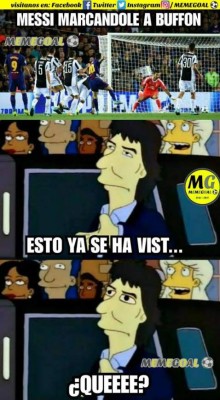 Los terribles memes contra Messi por anotarle por primera vez a Buffon