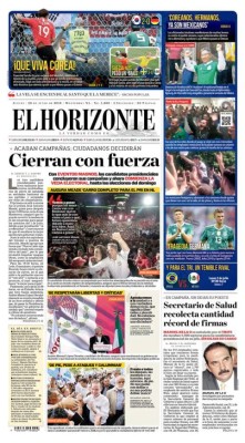 Así vienen hoy las portadas de los diarios de México: 'Humillados avanzamos' y '¡Que viva Corea!'