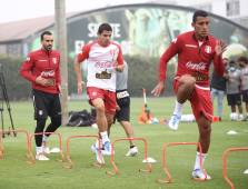 Entrenamiento de la selección de Perú durante esta semana.