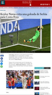 Prensa de Costa Rica: 'Se apaga la ilusión de los octavos en Rusia'