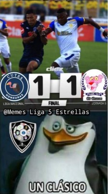 Memes: 'Trituran' al Motagua por dejar escapar el gane en el clásico ante Olimpia