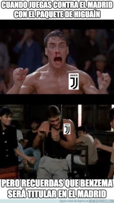 ¡Qué memes! Cristiano, Benzema y Higuaín los protagonistas de memes tras el Juventus-Madrid