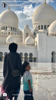 La bella esposa de Keylor Navas se dejó seducir por Abu Dhabi