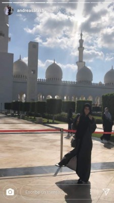 La bella esposa de Keylor Navas se dejó seducir por Abu Dhabi