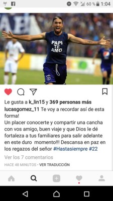 Fútbol hondureño se solidariza en redes tras fallecimiento de Santiago Vergara