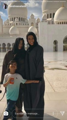 La bella esposa de Keylor Navas se dejó seducir por Abu Dhabi