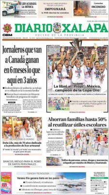 Portadas en México destacan el poco brillo de su Copa Oro
