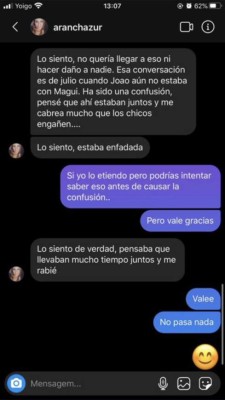 Filtran el chat en Instagram: Destapan la infidelidad del crack del Atlético, Joao Félix, a su novia