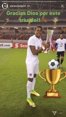 El festejo íntimo de los jugadores del Olimpia tras ganar la copa de Liga Concacaf