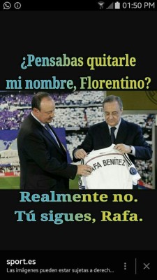 Burlas contra Rafa Benítez no paran en las redes sociales